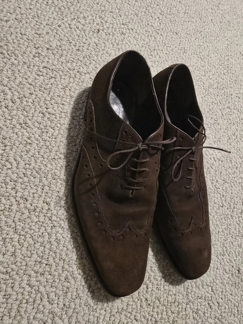 Men's Brown Suede FERRAGAMO